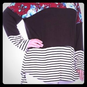 Multi layer pattern three tier top